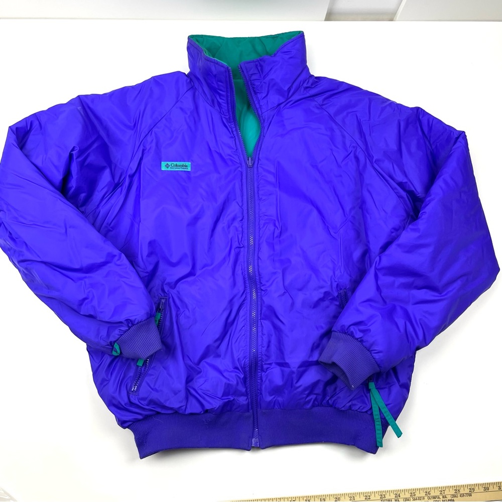 Vintage Columbia Ski Bomber Jacket Reversable